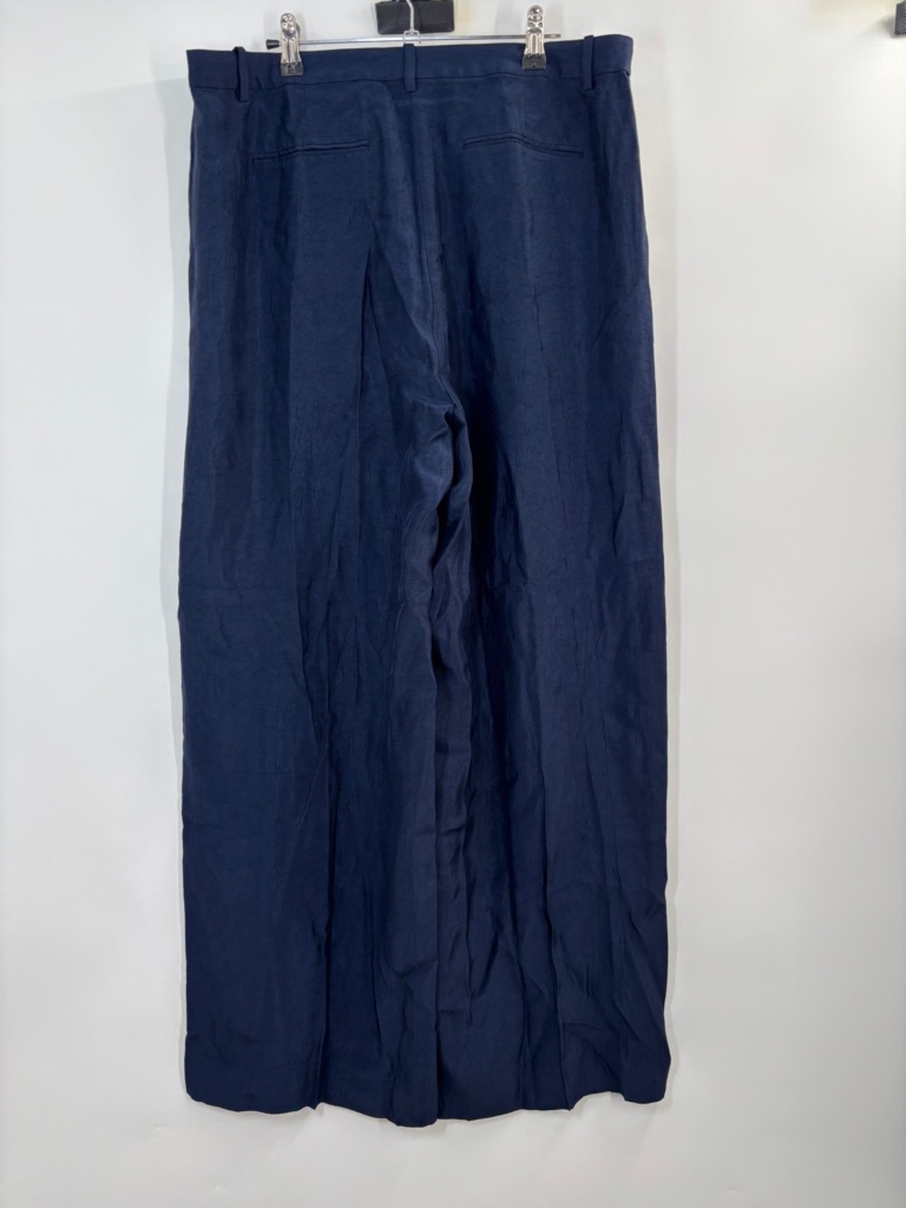 J.Crew Essential wide-leg pant in textured satin - Picture 6 of 6